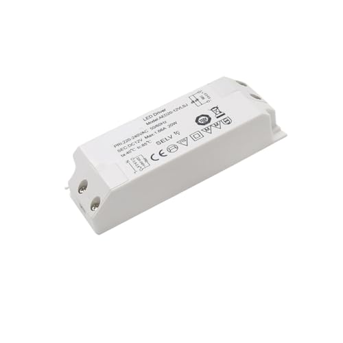 NXUTKBNK 20W12V Constant Voltage Drive Power Supply AED20-12VLSJ Light Strip Light with Power Supply LED Bathroom Mirror Light Mirror