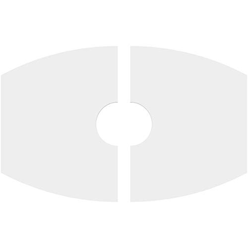 Image of Ekena Millwork CMP16X10KY2-03000 Kailey Architectural Grade PVC Contemporary, Two Piece Urethane Ceiling Medallions 16 inchW x 10 5 /8 inchH x 3 inchID x 8 1 /2 inchC x 1 inchP