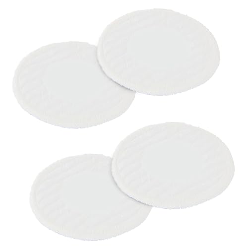 H2O HD Dual Buff Pack of 4 Replacement Microfibre Cloths - Cleaning Pads for Steam Cleaners - Optimise Your Cleaning Power with Pads Specifically Designed for Your H20 HD Dual Buff Mop
