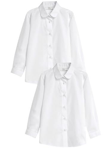 Chemises d'école fille NEXT lot de 2 à manches longues et col arrondi