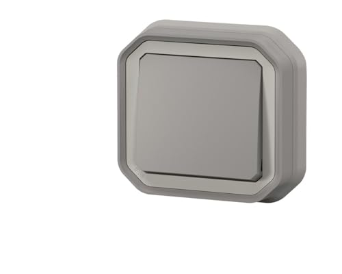 Botón pulsador – No – gris – empotrado – legrand plexo 069820l