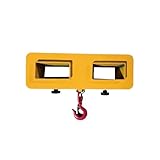 Allzweck-Gabelstaplerhaken, mobiler Gabelstaplerkran, mit Drehhaken und zwei großen Schrauben.