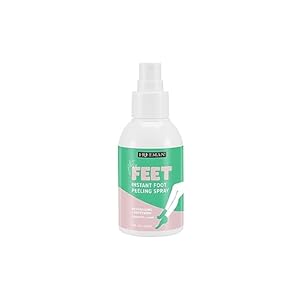 Freeman Flirty Feet Instant Foot Peeling Spray, Exfoliating Foot Mask For Summer, Moisturizing & Smooth Dry, Cracked Heels, Remove Dead Skin Quickly, Cruelty-Free & Vegan, 4 fl.oz./ 118 ml Bottle
