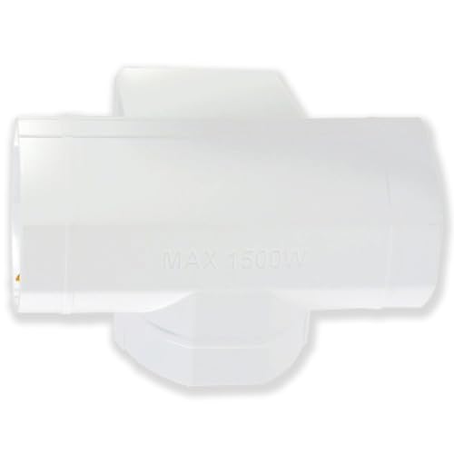 Adapter potrójny gniazda 10A/16 A Max 1500 W z czerwonym przełącznikiem i włoską wtyczką typu L, 3 uniwersalne gniazda kompatybilne z Schuko, gniazdo wielokrotnego użytku do domu i biura, kolor biały