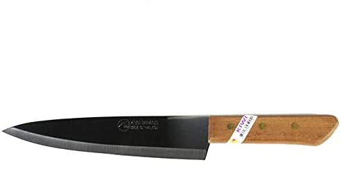 Kiwi Knife Kitchen Cut Sharp Blade Cookware Stainless Steel Size (8 Inches) No.288,Brown