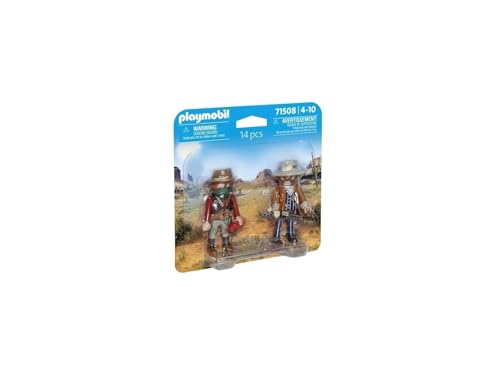 PLAYMOBIL DuoPack 71508 Western mit Sheriff und Bandit mit Revolvern, Gold und Dynamit, ab 4 Jahren – Ansicht 2