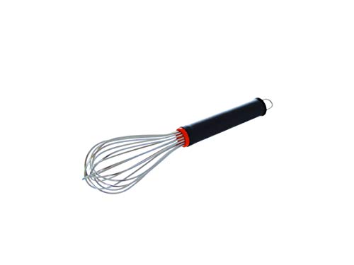 LEHRMANN Fouet en Acier Inoxydable 25 cm Fouet Pâtissier Professionnel avec manche anti-glisse Cover