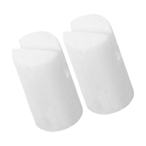 BESPORTBLE Real Bone Banjo Nut 2pcs Set 5 String Banjo Bone Nut Part High Precision Comfortable Grip Design