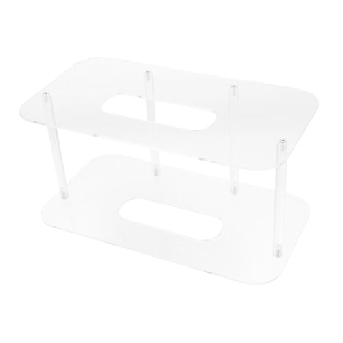 FUNOMOCYA Decorative Plate Stand Acrylic Plate Rack Commercial Dish Rack Kitchen Sink Organizer Easy Maintenance