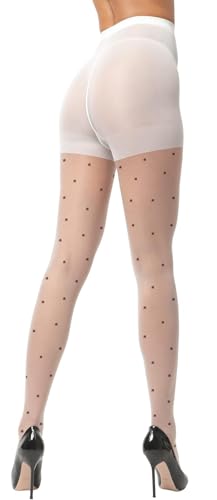 MESU Polka Dot Patterned Tights Thigh High Pantyhose Stocking4