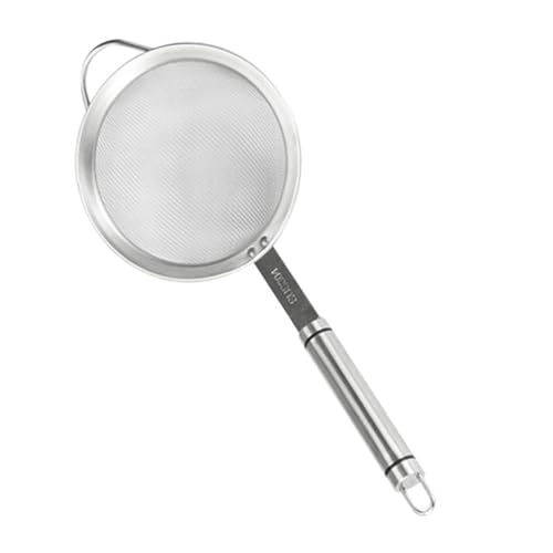 STOBAZA Tamiz De Harina De Acero Inoxidable Malla Filtro De Cocina para Polvo Líquidos Colador Duradero para Uso Casa