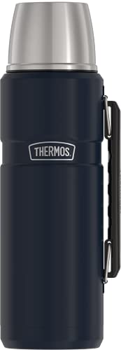 Comparison: Best Thermos For Hot Drinks 2 THERMOS Stainless King Vacuum-Insulated Beverage Bottle, 40 Ounce, Midnight Blue