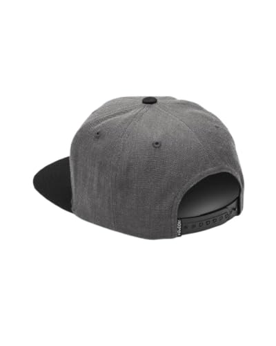 Image of Volcom Men's Quarter Twill Snapback Hat - 6-Panel Adjustable Cap with Stone Logo Patch
