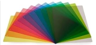 1 x Reading Ruler 210mm x 80mm, Coloured Overlays for Dyslexia & Irlem Syndrome,(12 Assorted Colours) Brand Simplex Premium Quality (Leaf)