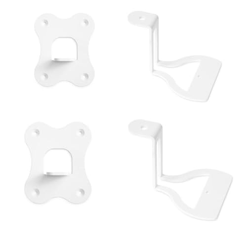 Sonos Era 100スピーカー 対応 アルミニウム製ウォールブラケット/ウォールブラケット,耐久性に スピーカー・スタンド取付ブラケット (White 2 pcs)