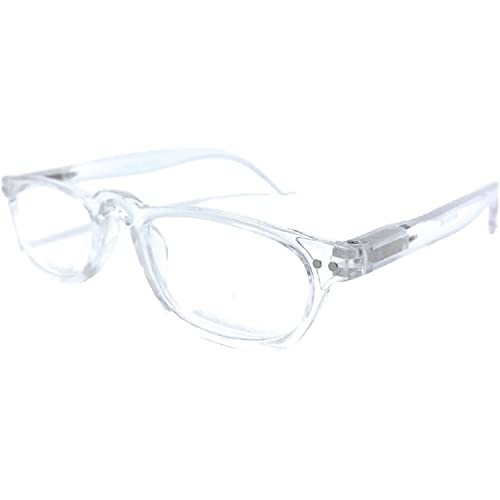 Incredible Bargains The Magnolia Rectangle Half Frame Reading Glasses, Half Rim Readers + 2.75 Clear