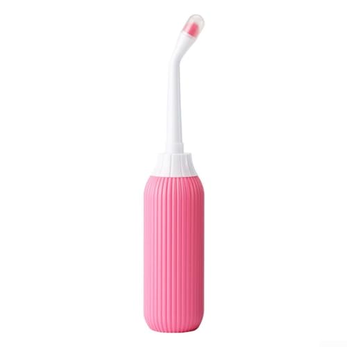 Pulverizador de agua portátil para limpieza personal, bidé para mujeres, hombres y bebés, adecuado para confinamiento y viajes (rosa)