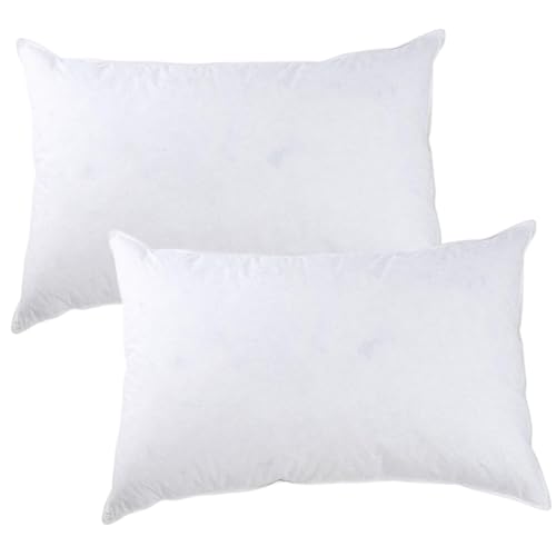 Yeory Almohadas de 2 Paquetes de Hotel, 11.8x19.69 Pulgadas de Almohada de Cama Suave, Rellenos de Cojines Decorativos para el sofá, sofá