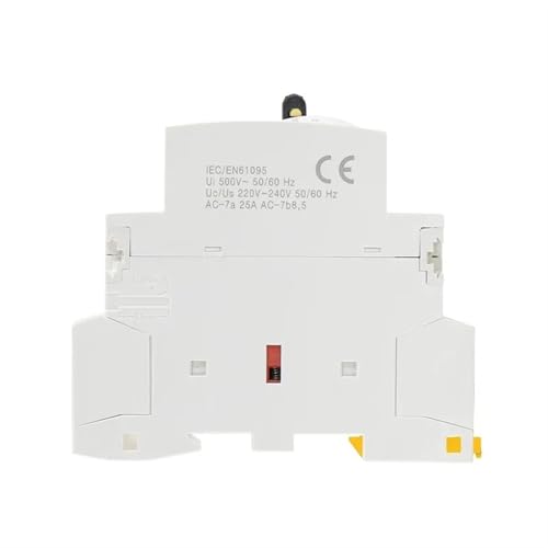 Contacteur CA domestique 2P 16A 2NC 220V avec commande manuelle - 5