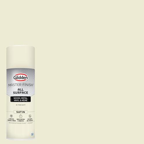 Image of Glidden Master Finish 12 oz. Satin In the Buff Interior /Exterior All Surface Spray Paint and Primer