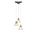 Toltec Lighting Europa 3 Light Cluster Pendalier in Brushed Nickel (28-BN-508)