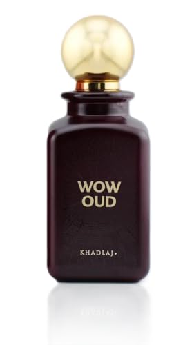 Wow Oud 100ml Eau de Parfum Spray by Khadlaj Perfumes - Unisex Fragrance with Notes of Saffron Orris Rose Oud Vanilla & Leather