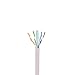 CAT6E Riser (CMR), 1000ft, UTP 24AWG, Solid Bare Copper, 600MHz, UL Certified, Easy to Pull (Reelex II) Box, Bulk Ethernet Cable in White