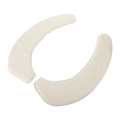 GOOHOCHY 1Pair Warm Toilet Seat Cushion Pads Adhesive Cover for Bathroom Travel Durable Portable Design Quick Installation Year Comfort for Home Use