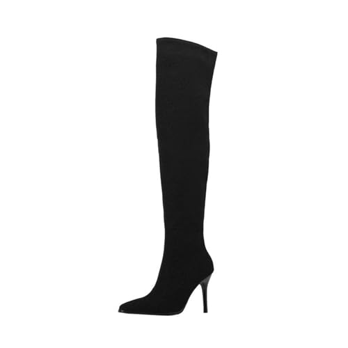 Cuissardes à talons aiguilles 9cm galbantes et chaussures grand confort