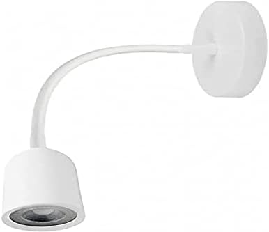 Arandela Flexivel Led 4W Branca Leitura Cabeceira Ali85
