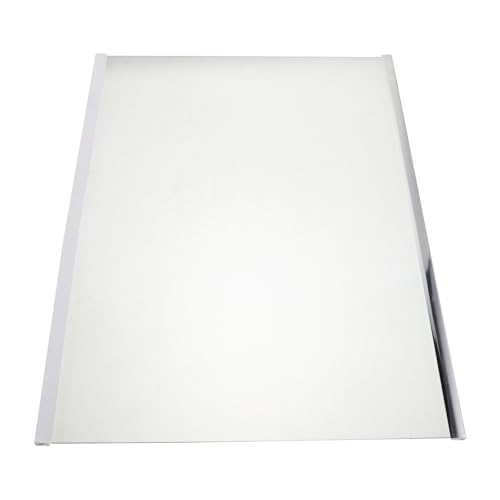 Étagère double bordure en verre trempé 44 cm pour ranger les boissons