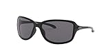 Oakley Women's 0OO9301 Cohort Rectangular Sunglasses, Metallic Black/Grey, 62 mm