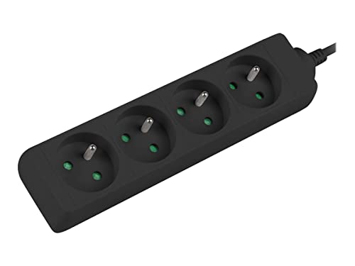 LANBERG REGLETA 1M 4 ENCHUFES para Sistema ups PS0-04E-0100-IEC-BK