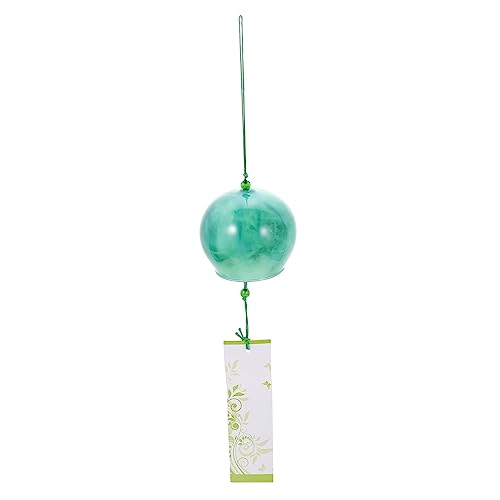 VANZACK Campanas De Viento De Mármol Carillón De Viento Luces De Hadas para El Dormitorio Decoración De La Interior Muro Hilanderos De Viento Planta Artificial Neón Vidrio Green