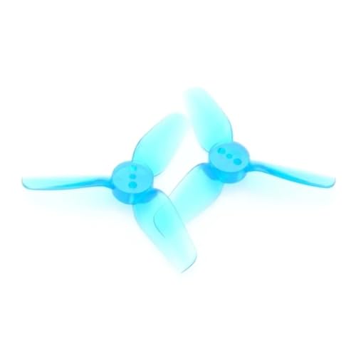 Hélice T2X2X3 3 pales pour filmer en drone FPV 2 pouces bleu