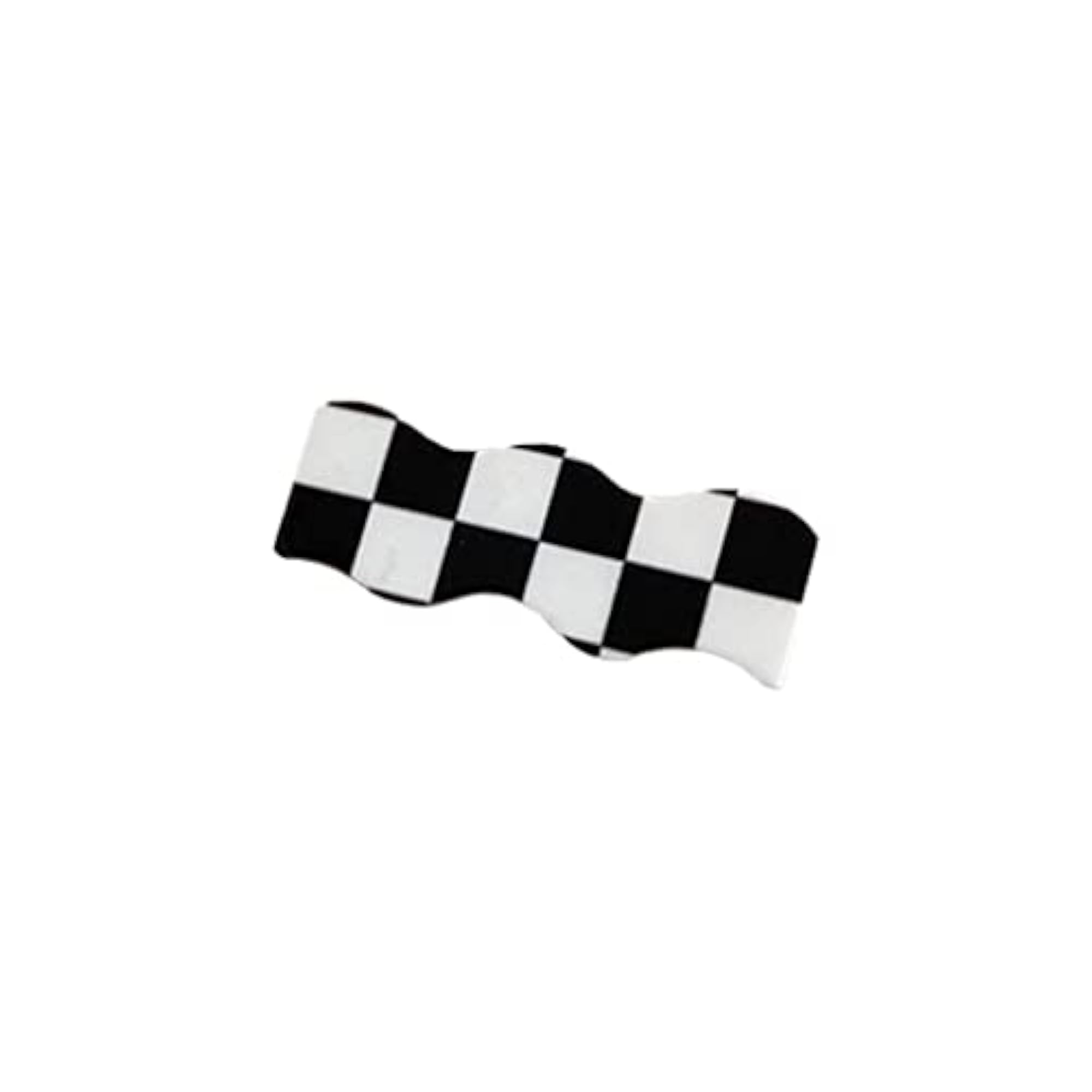 3xCheckerboard Hair Clip Set, Black & White Styling Pins
