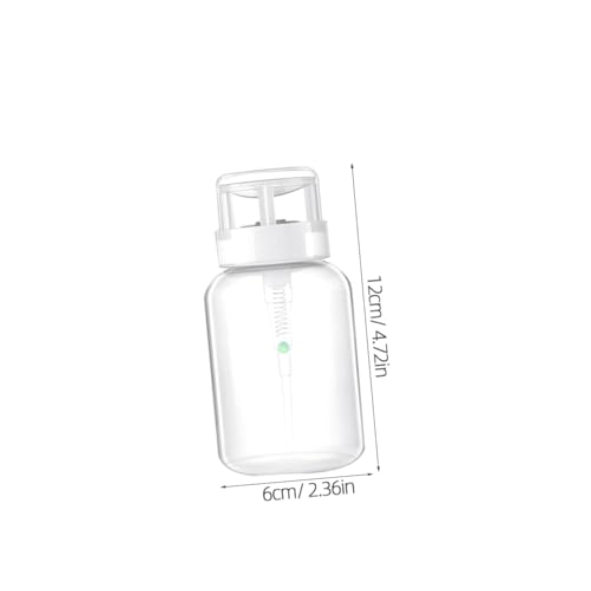 2pcs Nail Polish Remover Bottles Pump Dispenser