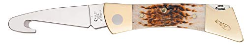 CASE XX WR Pocket Knife Amber Bone XX Changer W/Gut Hook Item #110 - (XX Changer) - Length Closed: 5 Inches