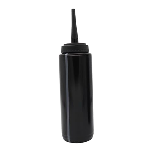 QUXVUIS Botella de agua deportiva portátil, botella exprimible, tetera de 1000 ml, para deportes equipo, actividades verano y entrenamiento al aire libre, fitness, Negro, 32.5 x 8.5 cm