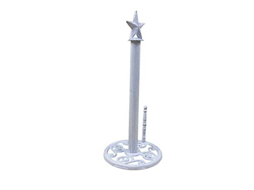 Soporte de papel Texas Star encalado para cocinas rústicas, portarrollos de 40,6 cm 4