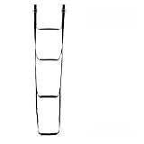 Woxiove Climbing Stick Aider for Hunting, 3-Step Rope Ladder Tree Steps with Metal Adjustment Buckles, Double Layered Thickened Tree Climbing Gear for Climbing Sticks, Treestand Equipment