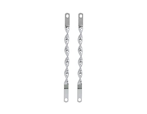 Lowrider Pair of Chrome 12 Twisted Spring Fork Bars. Bike Spring Fork Bars, Bicycle Fork Bars, for 12 inch Bikes.