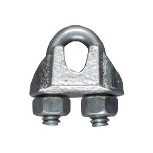 Hardware N248-278 0.12 in. Zinc Plated Wire Cable Clamp