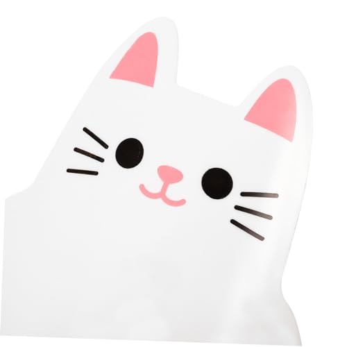 Image of ULTECHNOVO Cute Cat-Shaped Trash Can for Desk Portable Desktop Garbage Bin Lightweight Wastebasket for Home Office and Bedroom for Small Items and Waste