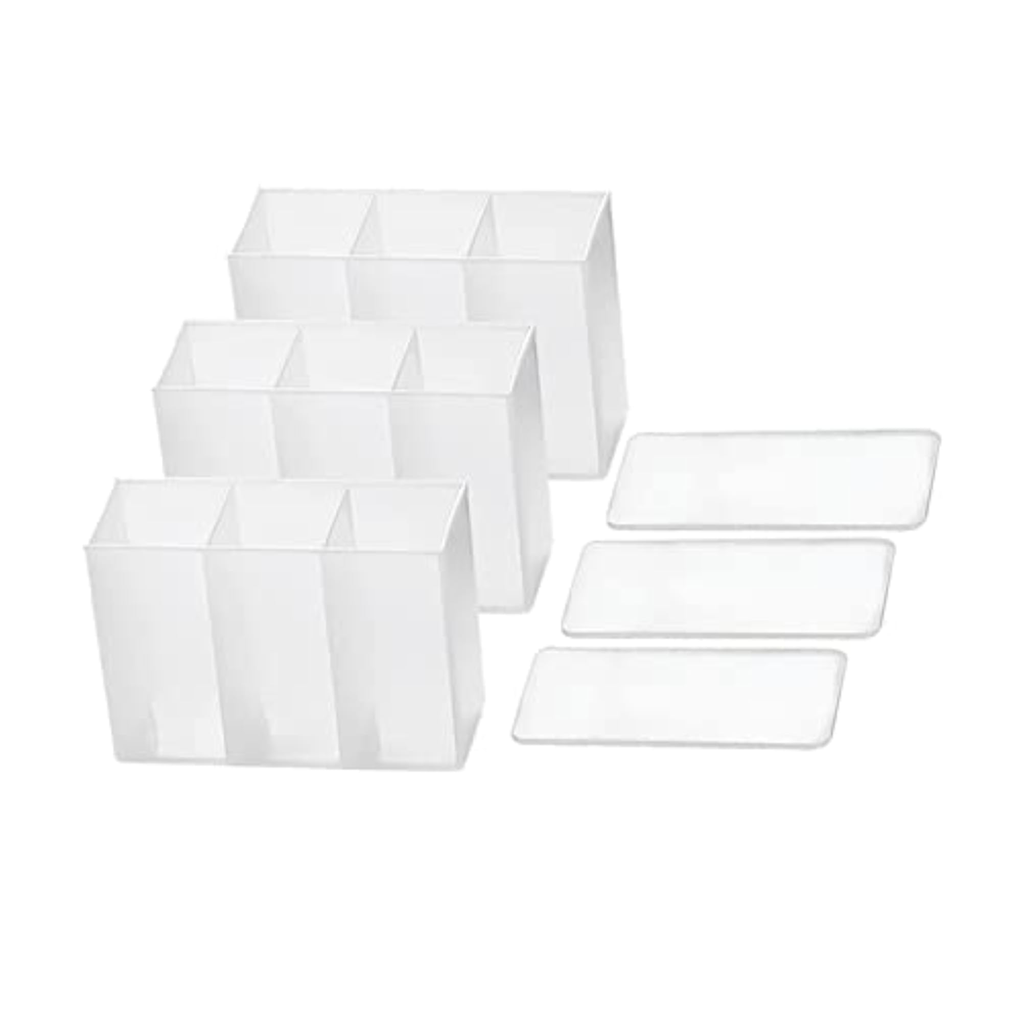 6x3 Pieces Storage Case Multifunction Organizer for Bathroom Desk