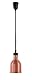 HENDI Wärmelampe, Zylinder, Inkl. Bruchsicher Infrarotlampe, Höhenverstellbar, zum Warmhalten von Speisen, Speisenwärmer, E27 Fassung, 230V/250W, ø175x(H)250mm, Aluminium, Kupfer