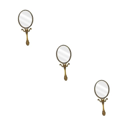 Miroir à main de maquillage compact portable pour retouches rapides en voyage