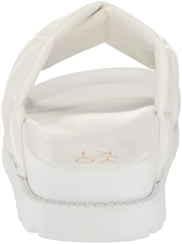 YOKI Women's Open Toe Sandal, White, 10 | Image 2