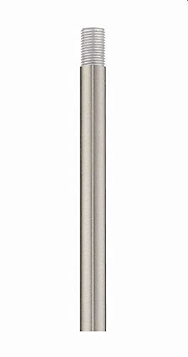 Image of Livex Lighting Brushed Nickel 12 inch Length Rod Extension Stem
