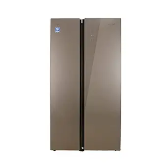 Lloyd 5 Star Frost Free587 L Side By Side Refrigerator (GLSF590DGGT1GB Graphite Glass)